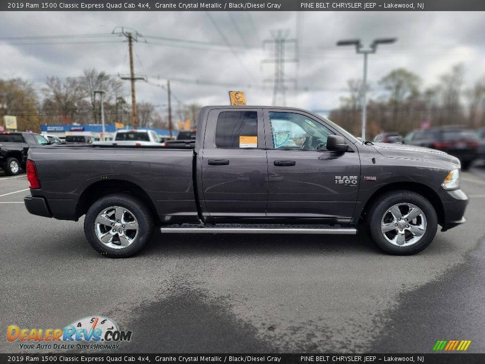 2019 Ram 1500 Classic Express Quad Cab 4x4 Granite Crystal Metallic / Black/Diesel Gray Photo #19