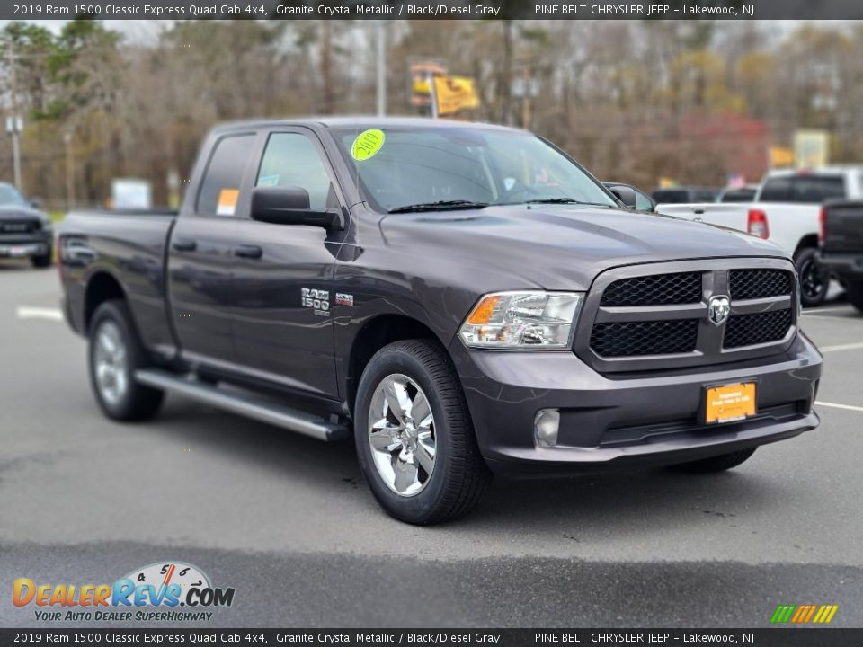 2019 Ram 1500 Classic Express Quad Cab 4x4 Granite Crystal Metallic / Black/Diesel Gray Photo #20