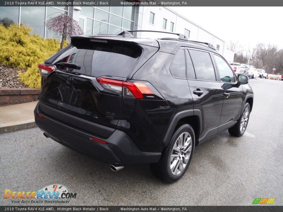 2019 Toyota RAV4 XLE AWD Midnight Black Metallic / Black Photo #19