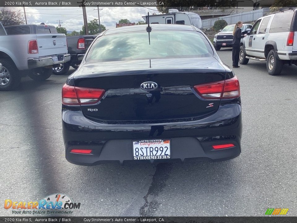 2020 Kia Rio S Aurora Black / Black Photo #6