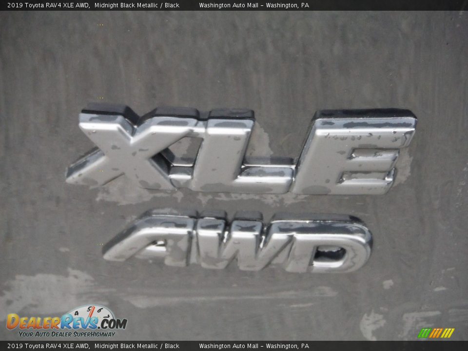 2019 Toyota RAV4 XLE AWD Midnight Black Metallic / Black Photo #20