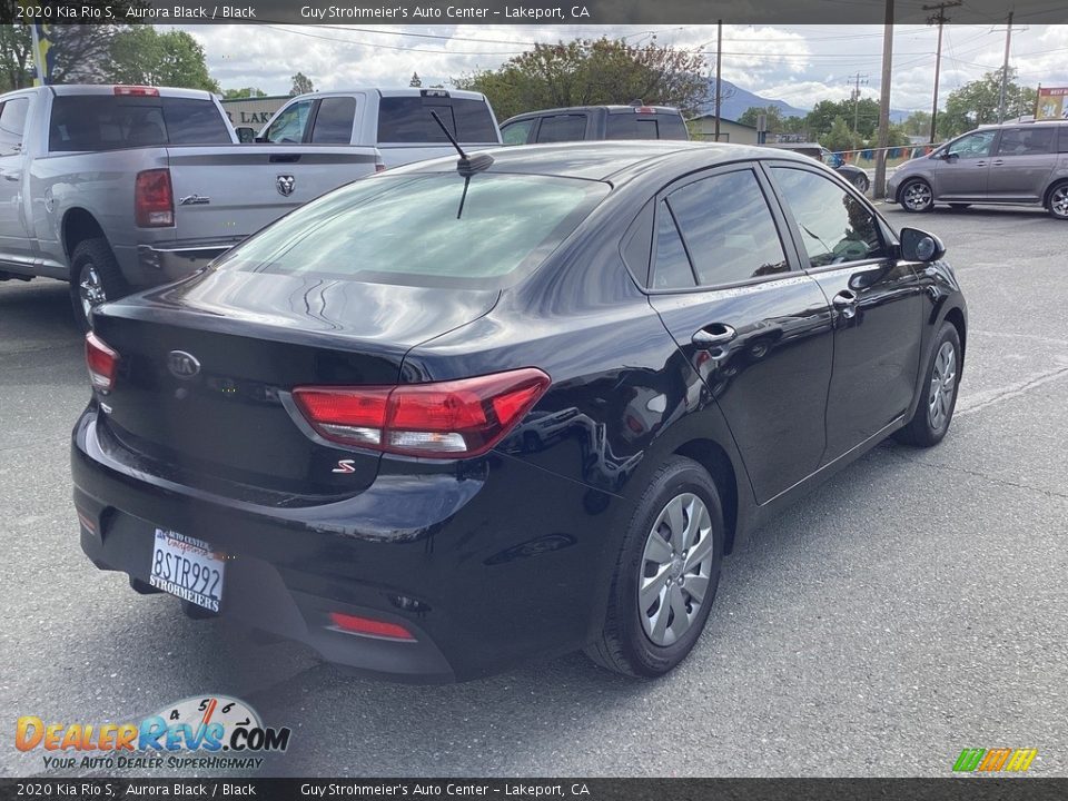 2020 Kia Rio S Aurora Black / Black Photo #7