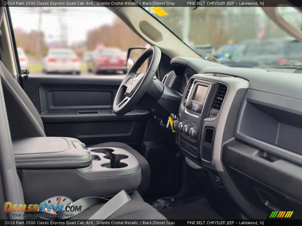 2019 Ram 1500 Classic Express Quad Cab 4x4 Granite Crystal Metallic / Black/Diesel Gray Photo #24