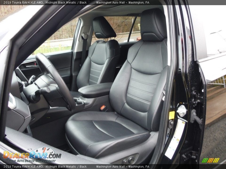 2019 Toyota RAV4 XLE AWD Midnight Black Metallic / Black Photo #23