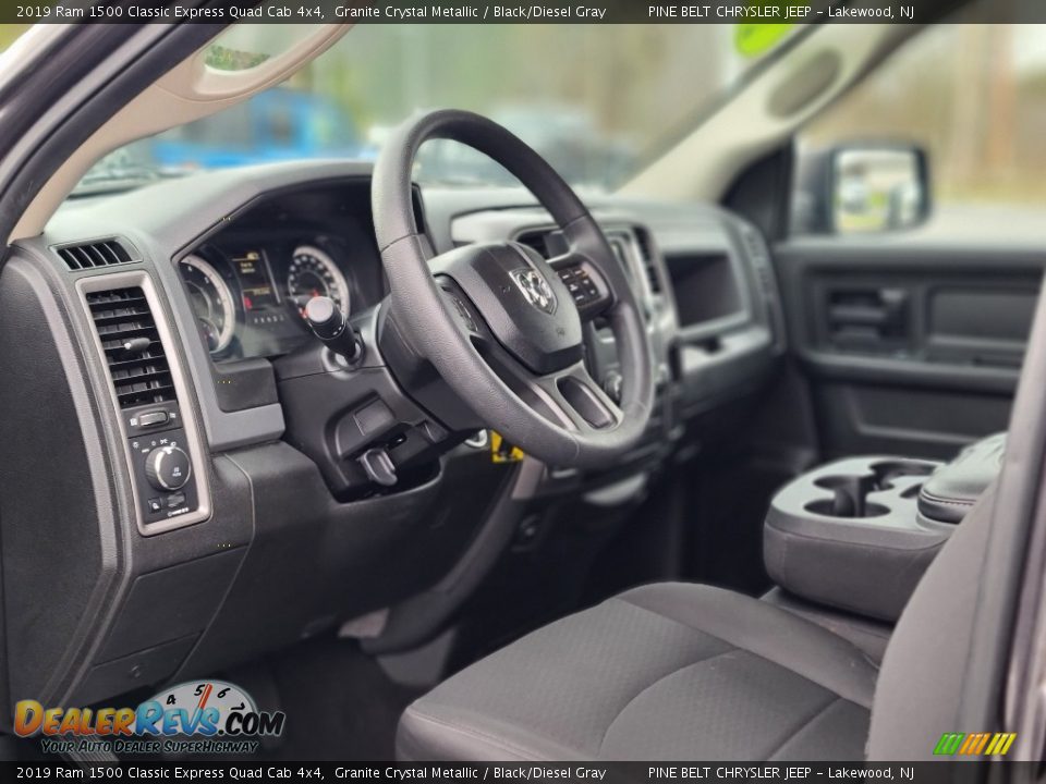 2019 Ram 1500 Classic Express Quad Cab 4x4 Granite Crystal Metallic / Black/Diesel Gray Photo #34