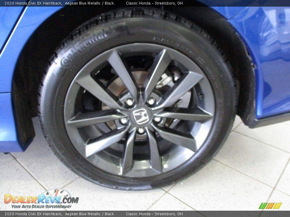 2020 Honda Civic EX Hatchback Aegean Blue Metallic / Black Photo #11