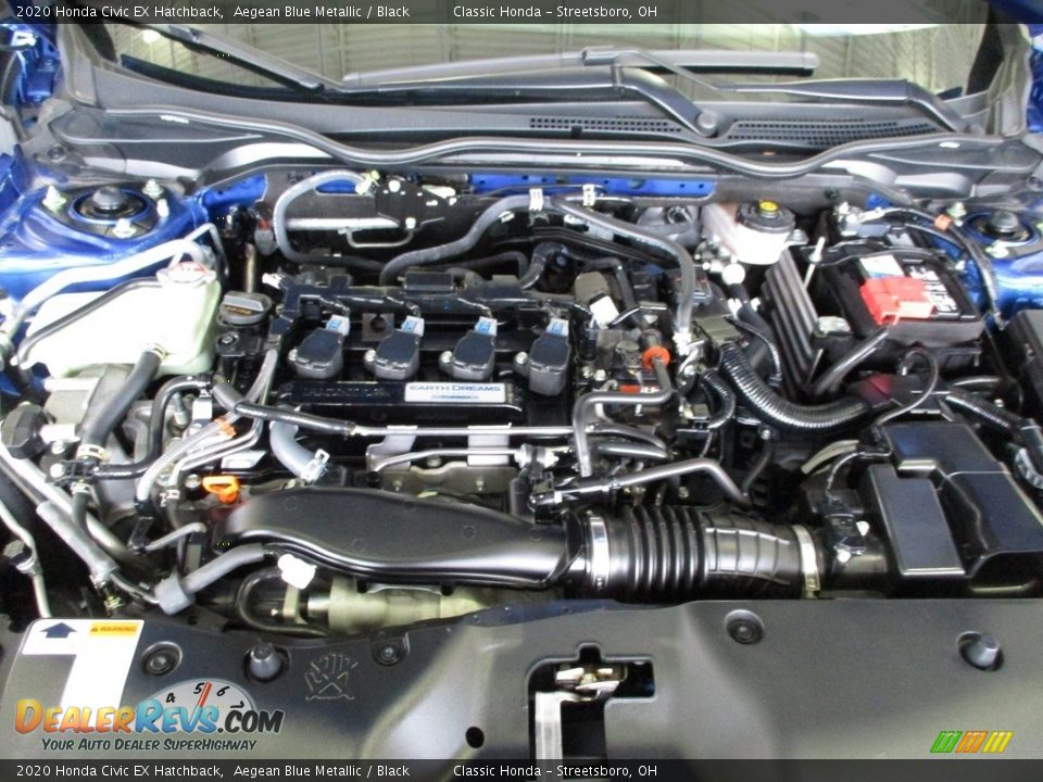 2020 Honda Civic EX Hatchback Aegean Blue Metallic / Black Photo #13