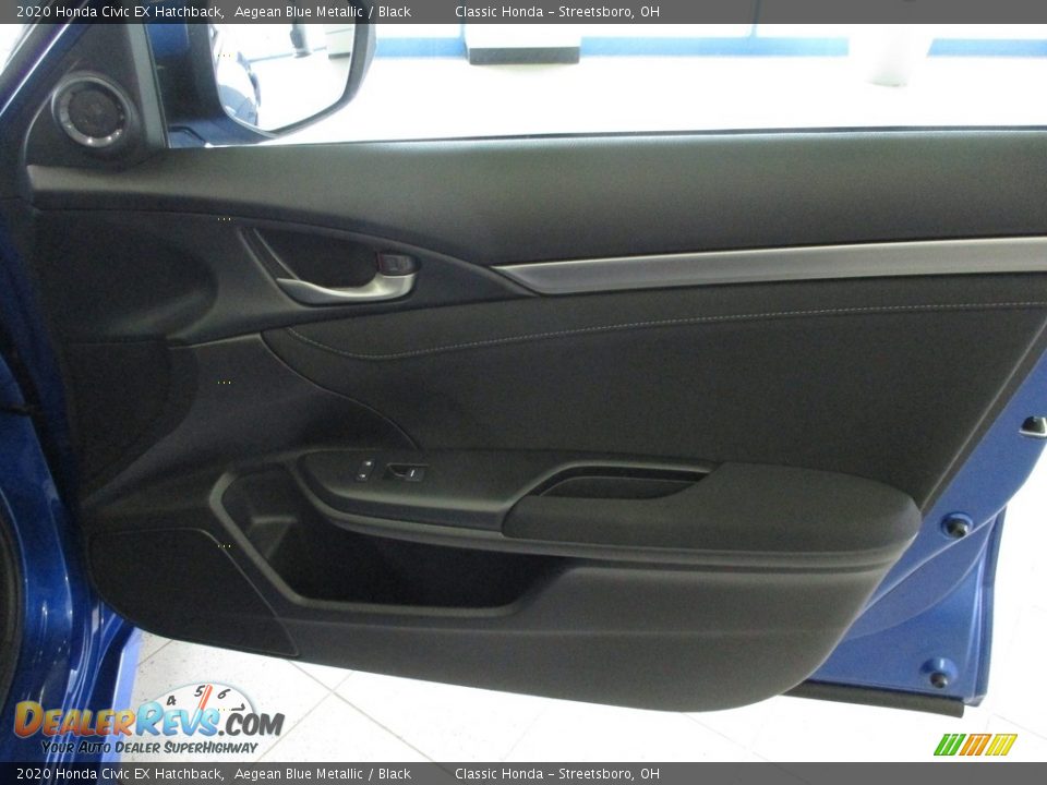 2020 Honda Civic EX Hatchback Aegean Blue Metallic / Black Photo #14