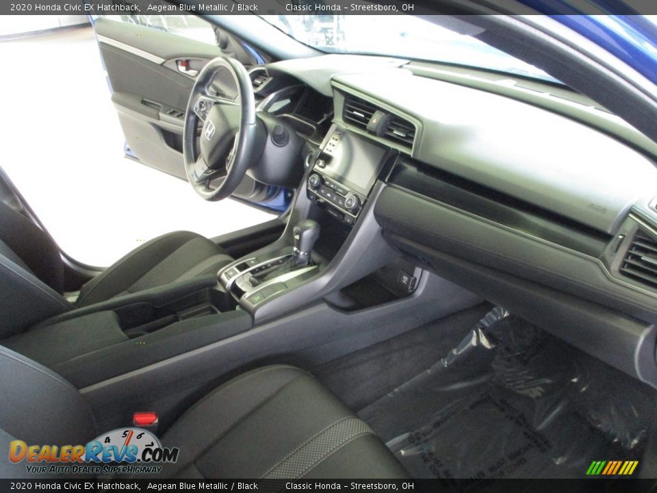 2020 Honda Civic EX Hatchback Aegean Blue Metallic / Black Photo #15