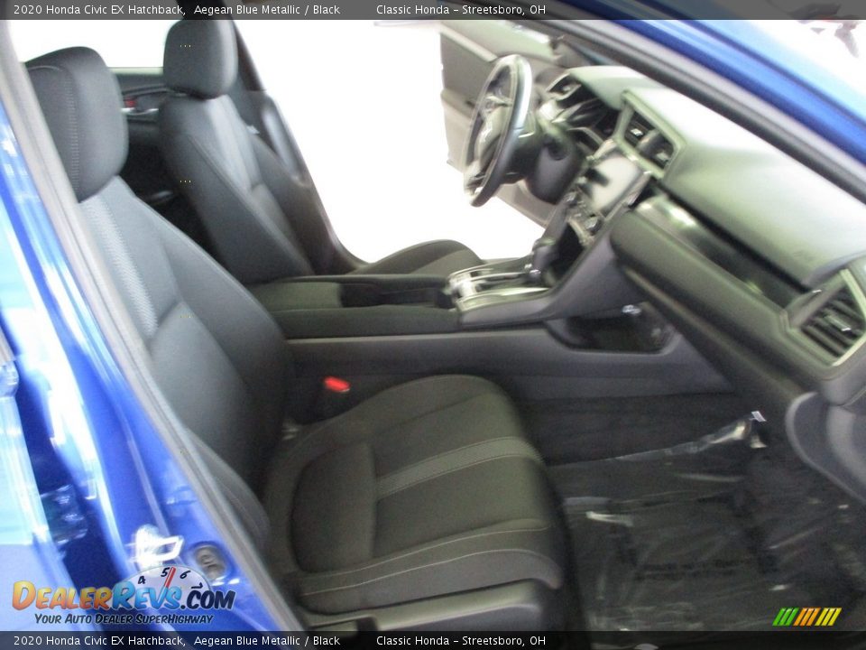 2020 Honda Civic EX Hatchback Aegean Blue Metallic / Black Photo #16