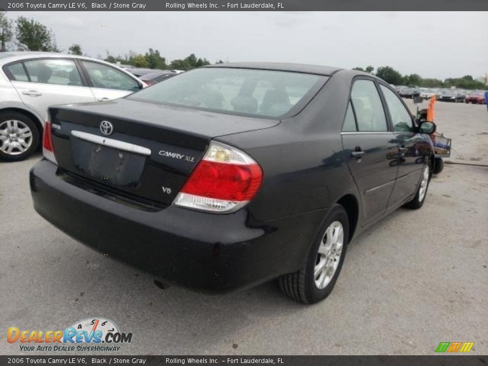 2006 Toyota Camry LE V6 Black / Stone Gray Photo #2