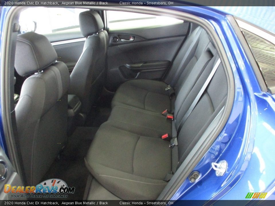 2020 Honda Civic EX Hatchback Aegean Blue Metallic / Black Photo #26