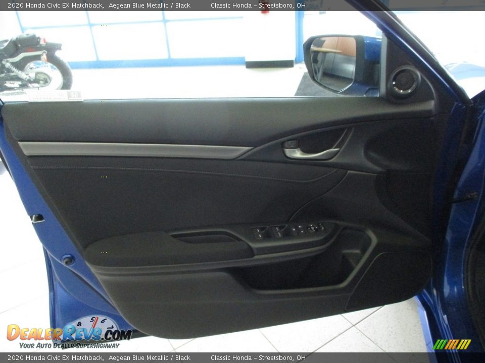 2020 Honda Civic EX Hatchback Aegean Blue Metallic / Black Photo #27