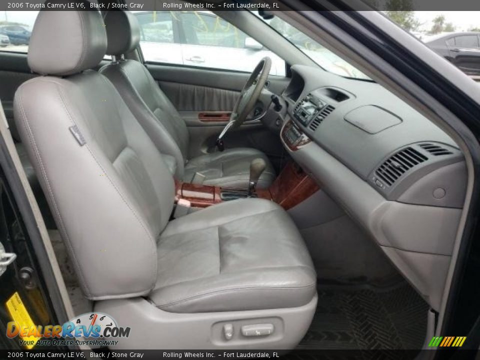 2006 Toyota Camry LE V6 Black / Stone Gray Photo #3