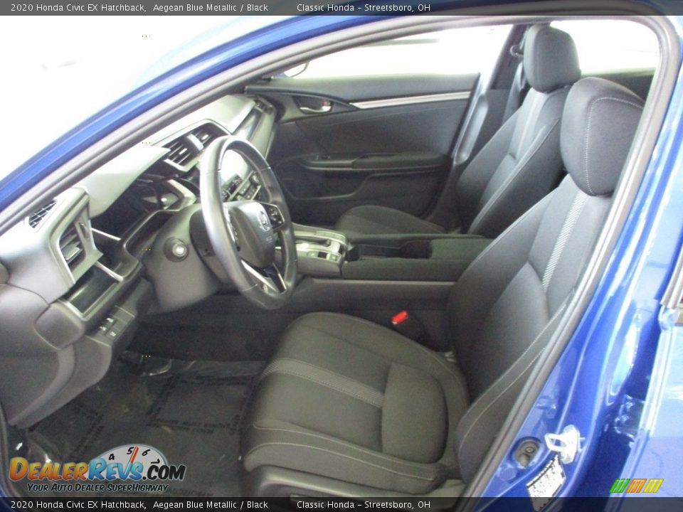 2020 Honda Civic EX Hatchback Aegean Blue Metallic / Black Photo #29