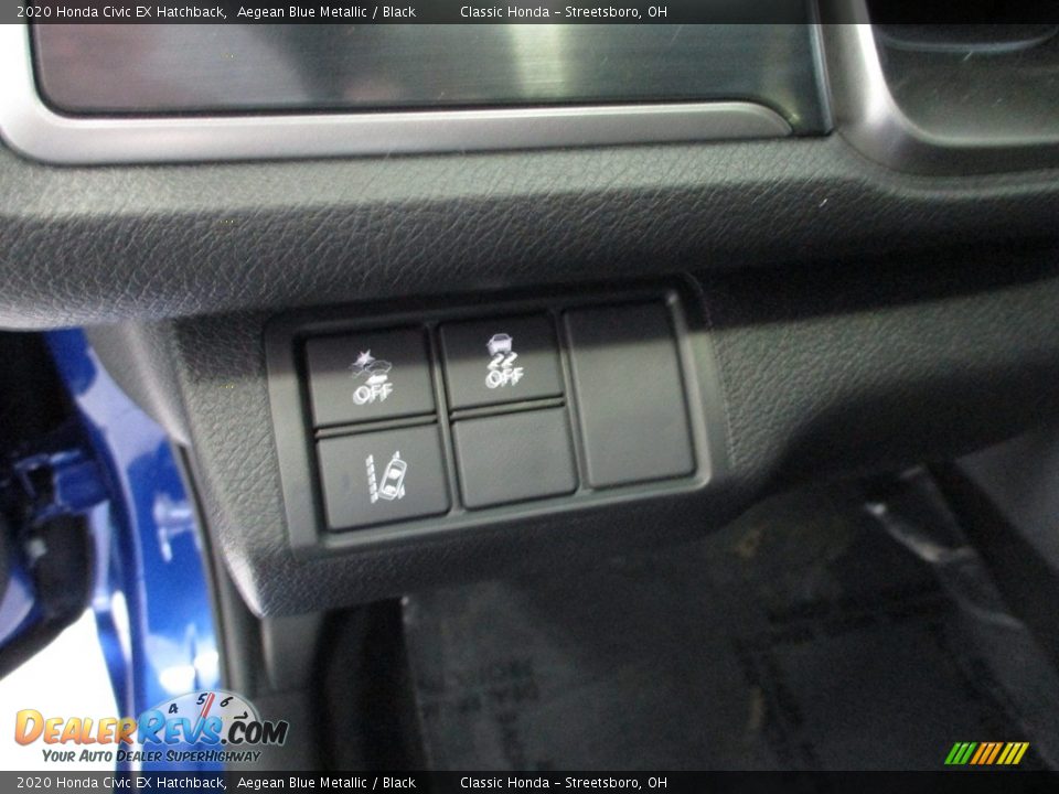 2020 Honda Civic EX Hatchback Aegean Blue Metallic / Black Photo #30