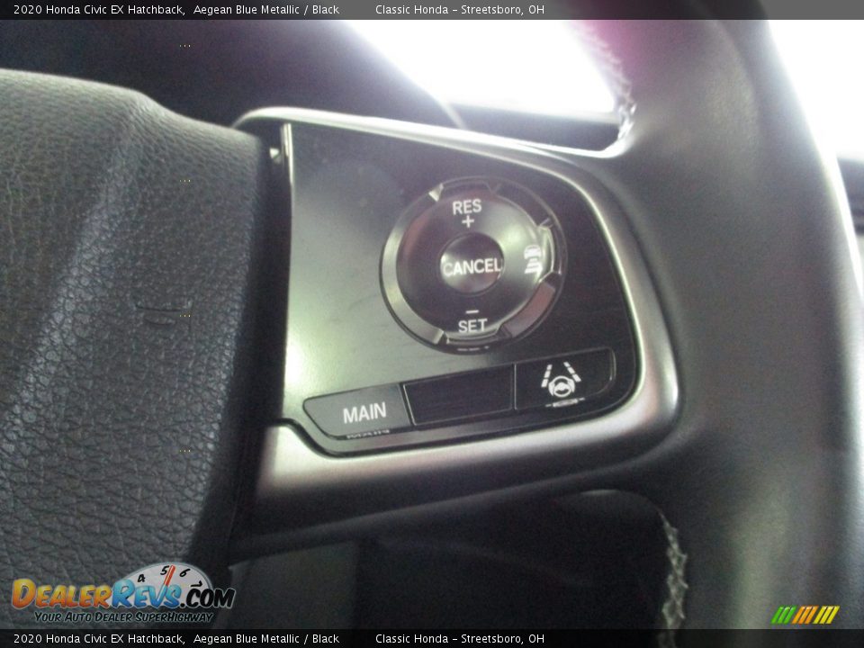 2020 Honda Civic EX Hatchback Aegean Blue Metallic / Black Photo #33