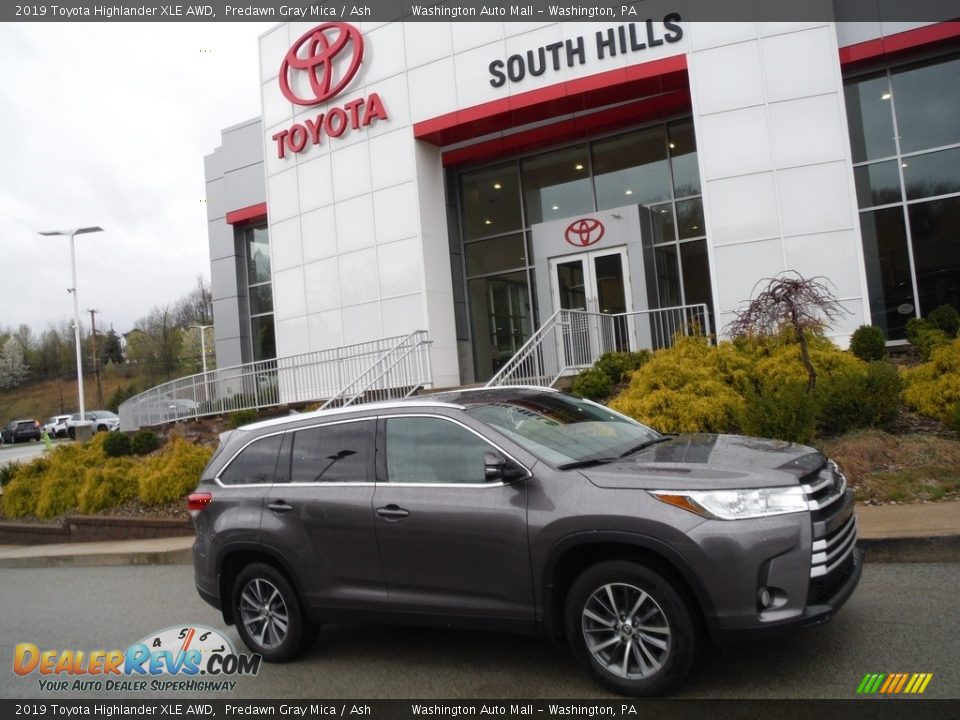 2019 Toyota Highlander XLE AWD Predawn Gray Mica / Ash Photo #2