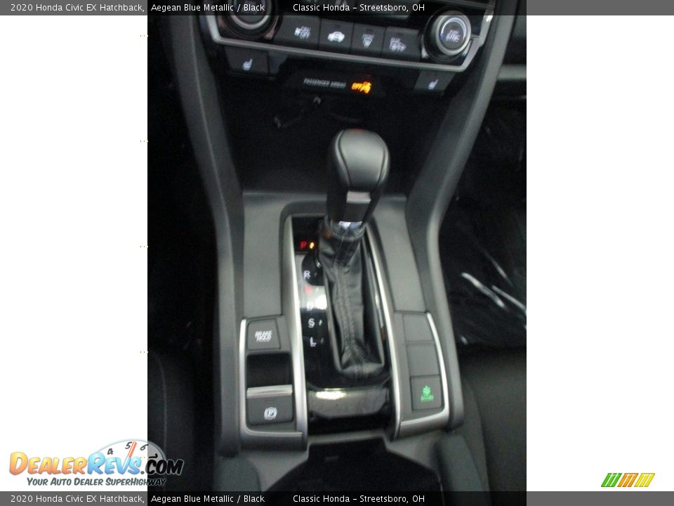 2020 Honda Civic EX Hatchback Aegean Blue Metallic / Black Photo #35