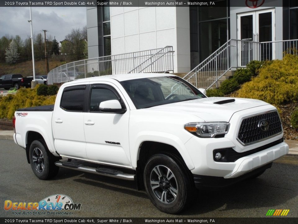 2019 Toyota Tacoma TRD Sport Double Cab 4x4 Super White / Black Photo #1