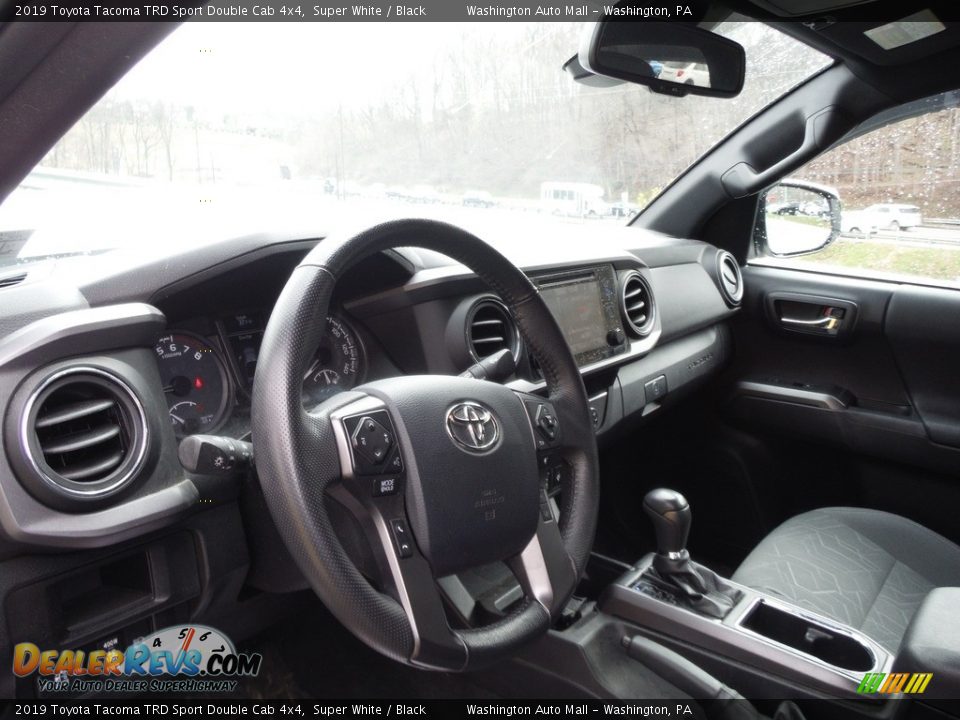 2019 Toyota Tacoma TRD Sport Double Cab 4x4 Super White / Black Photo #23