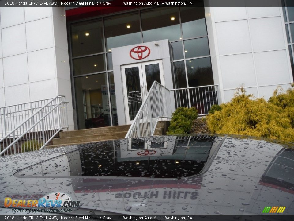2018 Honda CR-V EX-L AWD Modern Steel Metallic / Gray Photo #3