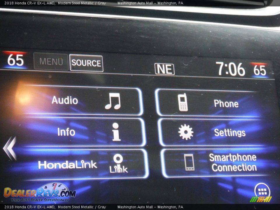 2018 Honda CR-V EX-L AWD Modern Steel Metallic / Gray Photo #5