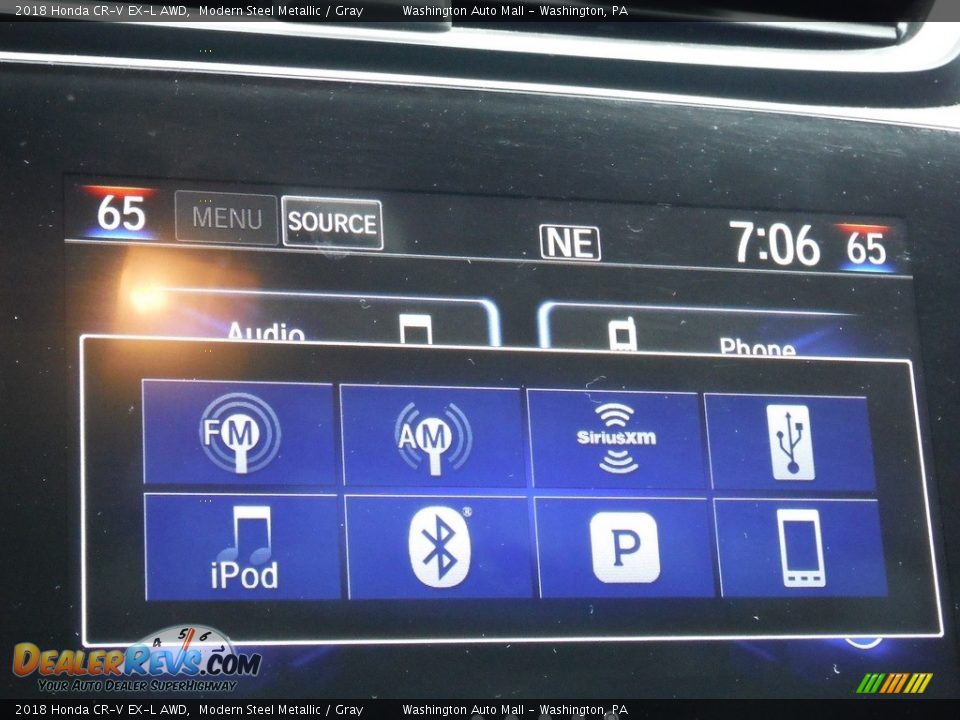 2018 Honda CR-V EX-L AWD Modern Steel Metallic / Gray Photo #6