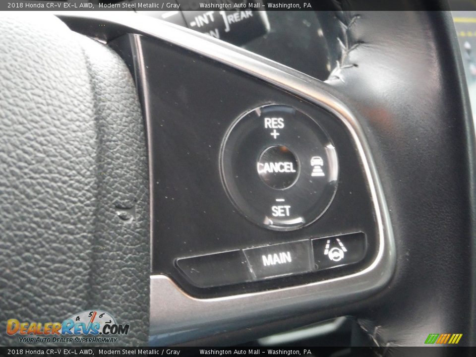 2018 Honda CR-V EX-L AWD Modern Steel Metallic / Gray Photo #10