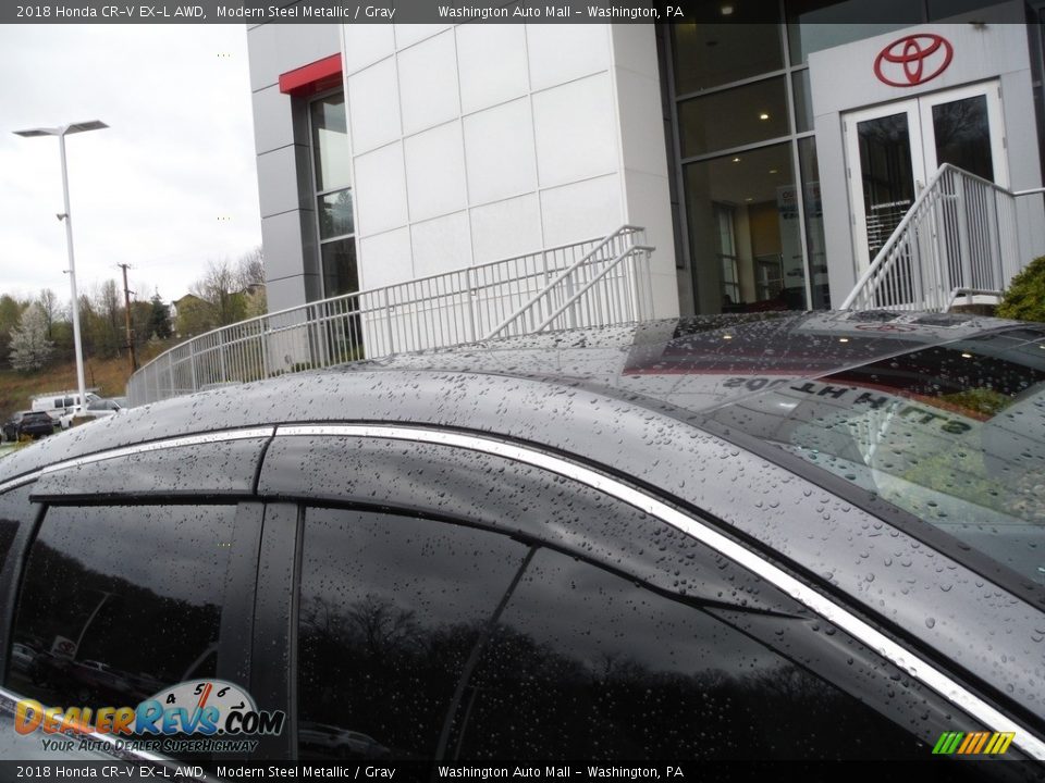 2018 Honda CR-V EX-L AWD Modern Steel Metallic / Gray Photo #14