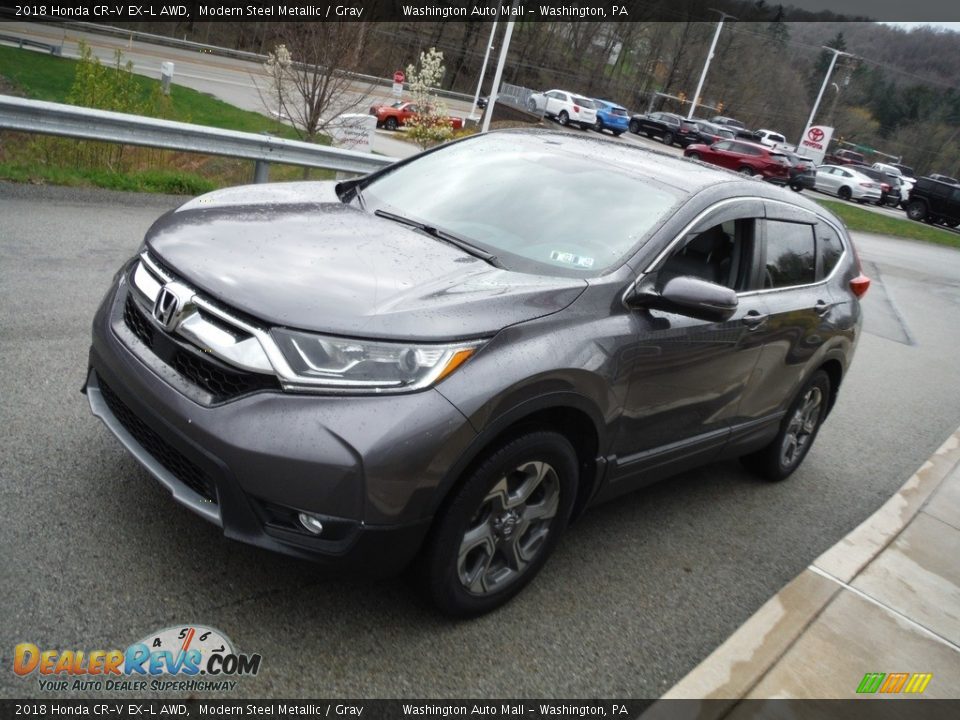 2018 Honda CR-V EX-L AWD Modern Steel Metallic / Gray Photo #16