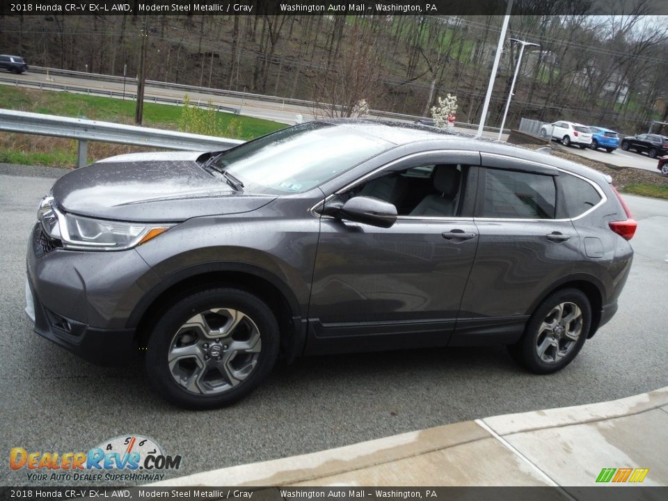 2018 Honda CR-V EX-L AWD Modern Steel Metallic / Gray Photo #17
