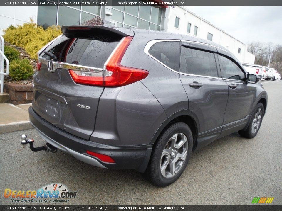 2018 Honda CR-V EX-L AWD Modern Steel Metallic / Gray Photo #19