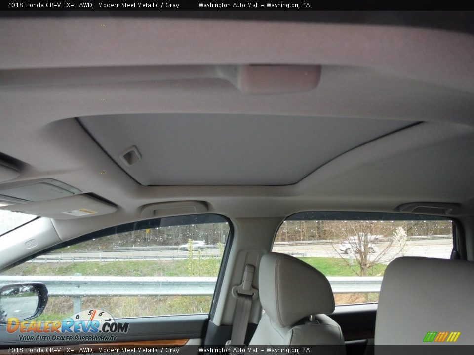 2018 Honda CR-V EX-L AWD Modern Steel Metallic / Gray Photo #21