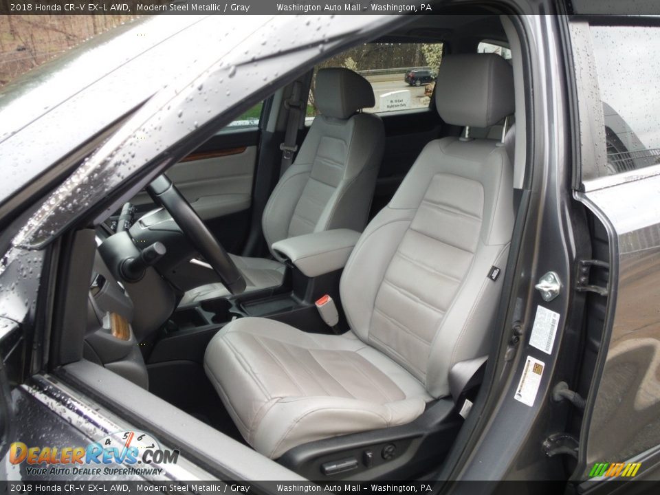 2018 Honda CR-V EX-L AWD Modern Steel Metallic / Gray Photo #23