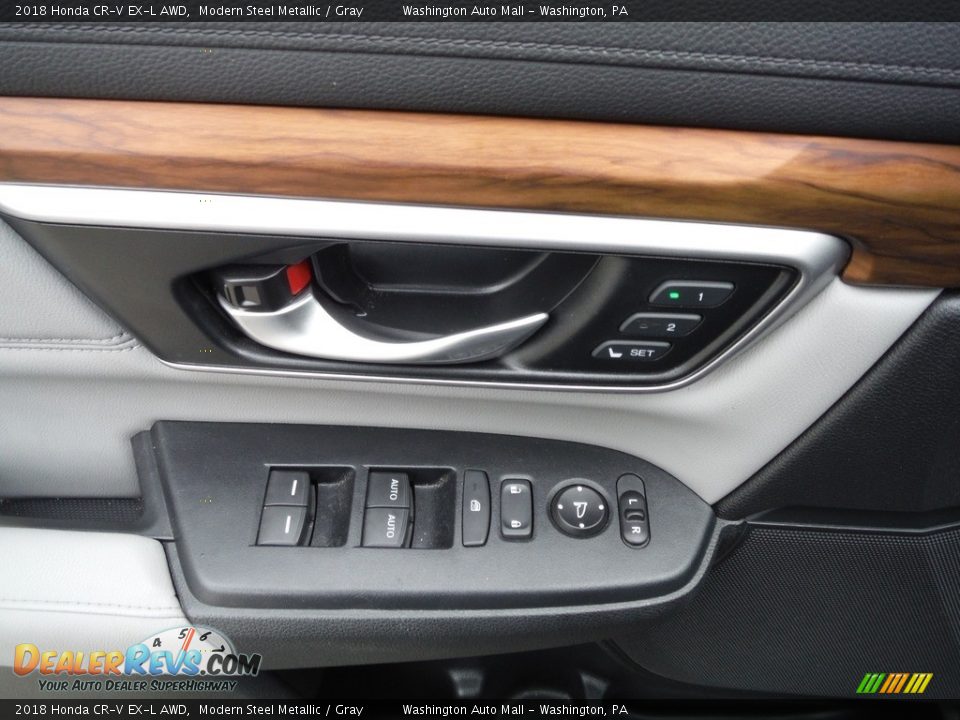 2018 Honda CR-V EX-L AWD Modern Steel Metallic / Gray Photo #25