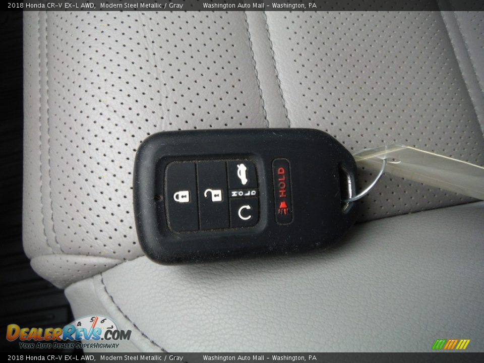 2018 Honda CR-V EX-L AWD Modern Steel Metallic / Gray Photo #33