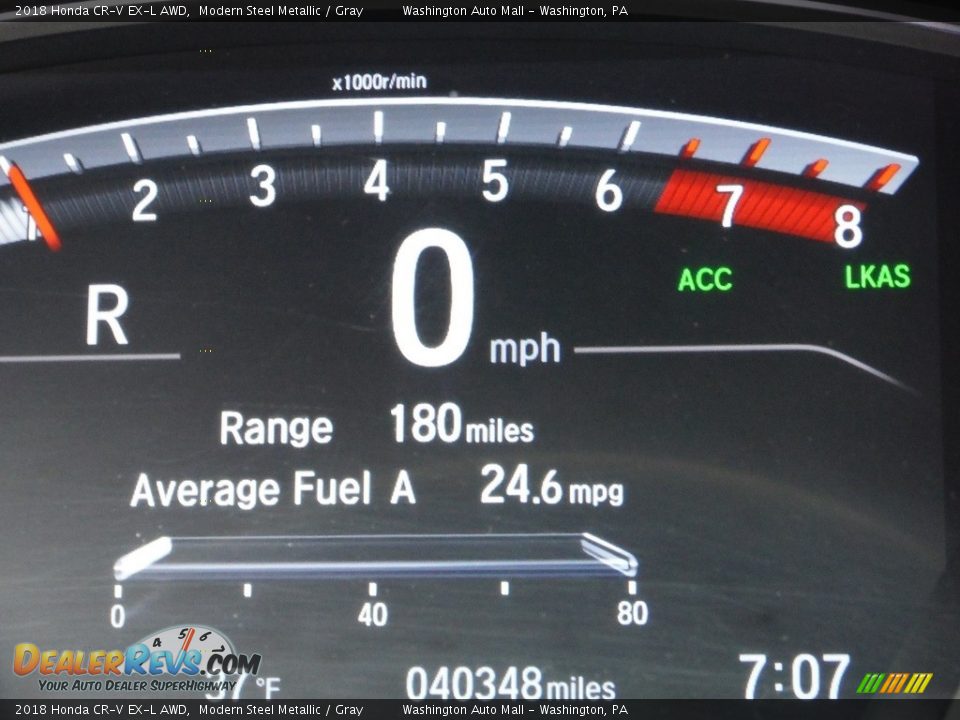 2018 Honda CR-V EX-L AWD Modern Steel Metallic / Gray Photo #35