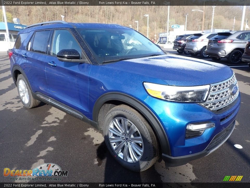 Atlas Blue Metallic 2022 Ford Explorer Limited Photo #2