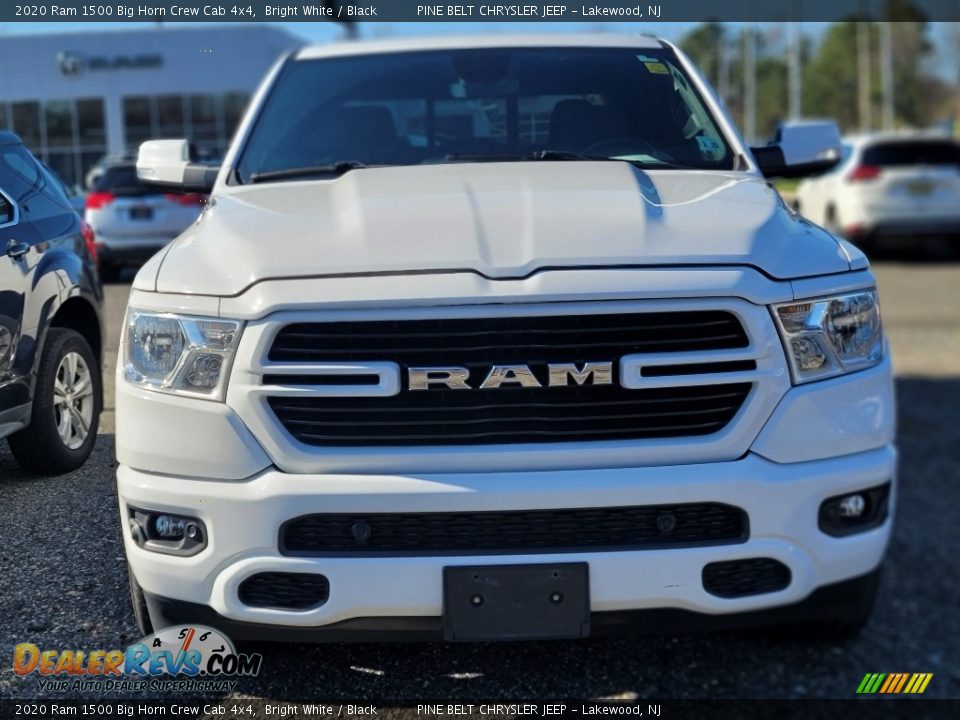 2020 Ram 1500 Big Horn Crew Cab 4x4 Bright White / Black Photo #2