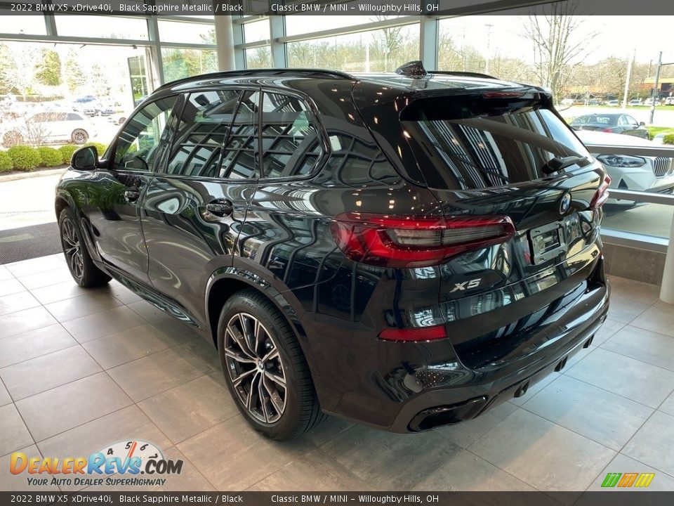 2022 BMW X5 xDrive40i Black Sapphire Metallic / Black Photo #2