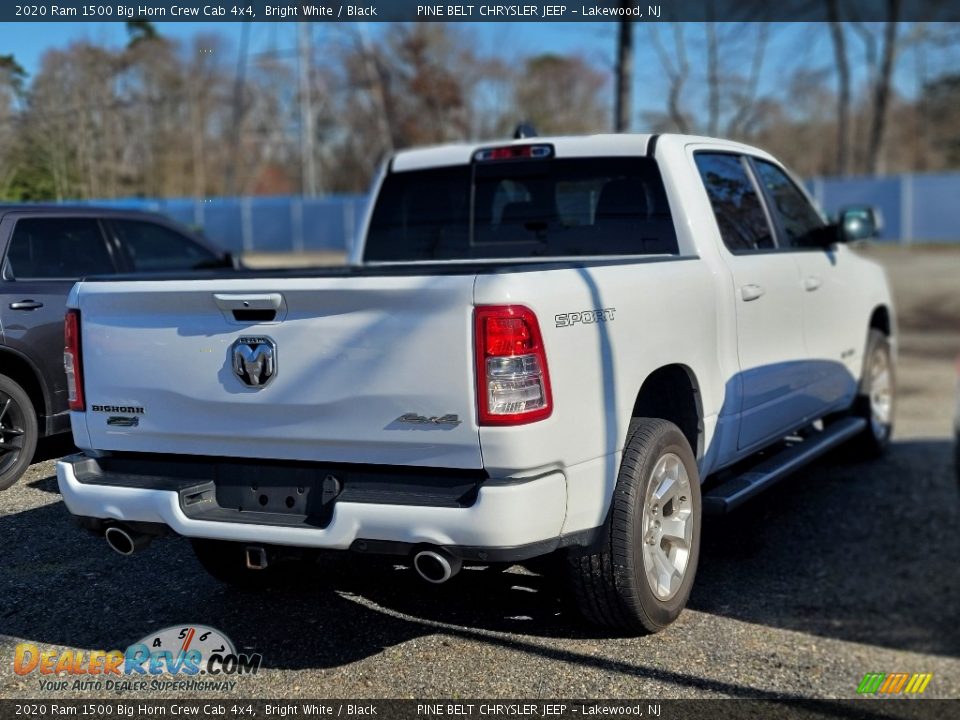 2020 Ram 1500 Big Horn Crew Cab 4x4 Bright White / Black Photo #4