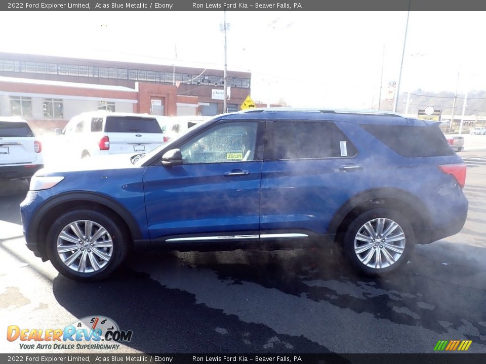 2022 Ford Explorer Limited Atlas Blue Metallic / Ebony Photo #5