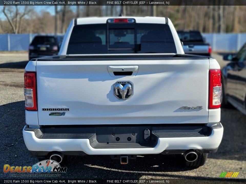 2020 Ram 1500 Big Horn Crew Cab 4x4 Bright White / Black Photo #5