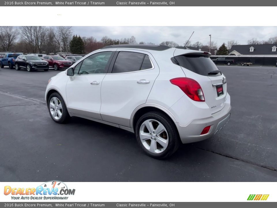 2016 Buick Encore Premium White Pearl Tricoat / Titanium Photo #6