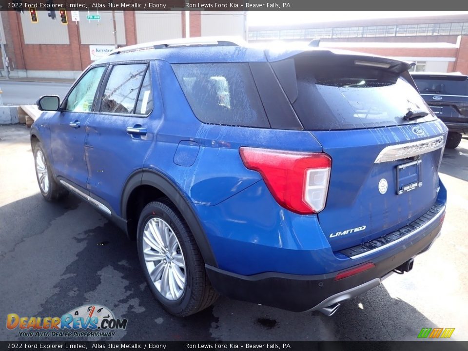 2022 Ford Explorer Limited Atlas Blue Metallic / Ebony Photo #6