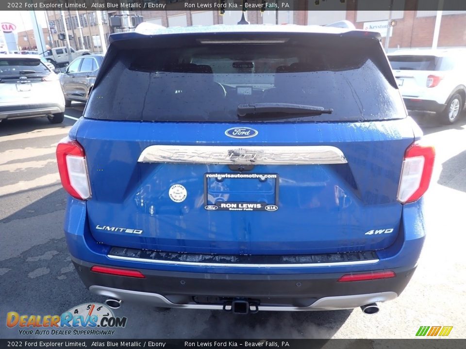 2022 Ford Explorer Limited Atlas Blue Metallic / Ebony Photo #7