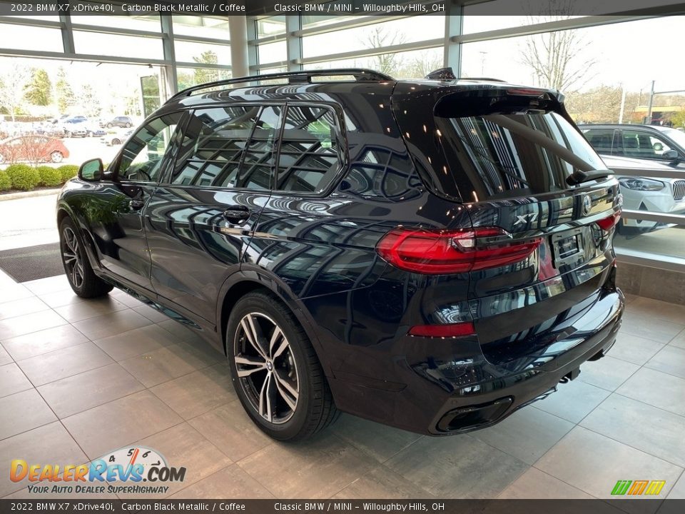 2022 BMW X7 xDrive40i Carbon Black Metallic / Coffee Photo #2