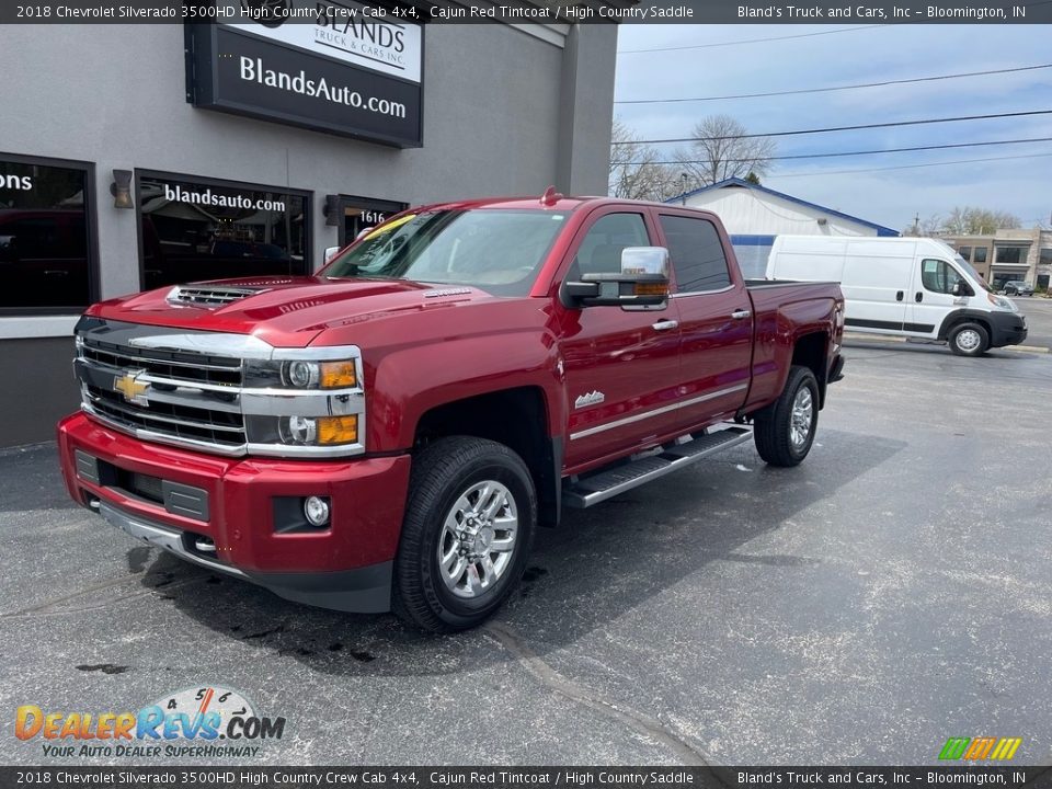 2018 Chevrolet Silverado 3500HD High Country Crew Cab 4x4 Cajun Red Tintcoat / High Country Saddle Photo #2