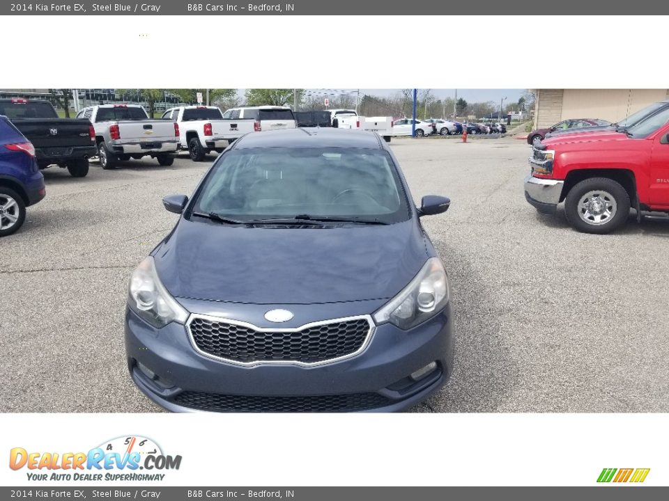 2014 Kia Forte EX Steel Blue / Gray Photo #3